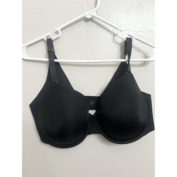 Soma Bra Vanishing Back Full Coverage Size 38DD Solid Black Seamless Underwire - Picture 1 of 7